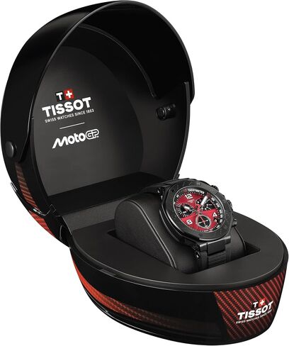 Tissot T-Race MotoGP Limited Edition 45mm, Swiss Quartz Watch for Men and Women, Stainless Steel Case, Red Dial, T1414173742200 in Kuwait