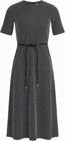 Anne Klein Women's Elbow Length Jacquard Midi Dress in Kuwait
