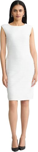 Kasper Women's Cap Sleeve Wave Knit Sheath Dress in Kuwait