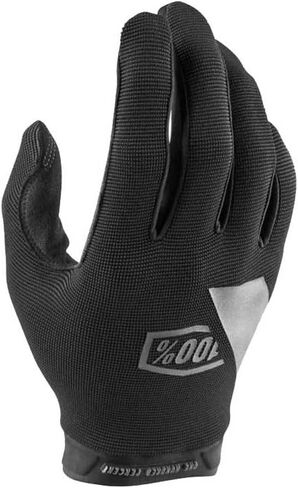 100% Ridecamp Gloves - Motocross & Mountain Biking Gloves - Lightweight Riding Gloves for Men & Women - Black, X-Large in Kuwait