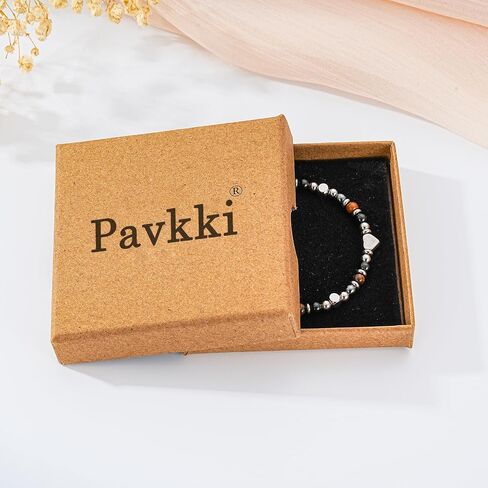 Natural Healing Crystal Bracelet for Women, Anxiety Relief Triple Protection New Beginnings Good Luck Empath Protection Jewelry Gift for Friends Mom 6.5+2 Inches in Kuwait