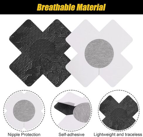 Pasties Rave Pack Nipple Covers Stickers for Women Disposable Sticky Breast Petals - 12 Pairs in Saudi Arabia