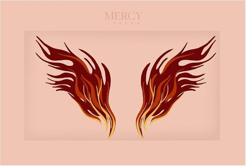 MERCY LONDON Flames Pasties Nipple Covers Stickers for Women in Saudi Arabia