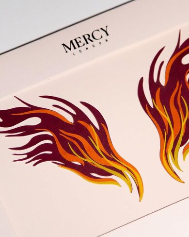 MERCY LONDON Flames Pasties Nipple Covers Stickers for Women in Saudi Arabia