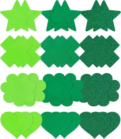 Pasties Rave Pack Nipple Covers Stickers for Women Disposable Sticky Breast Petals - 12 Pairs in Saudi Arabia