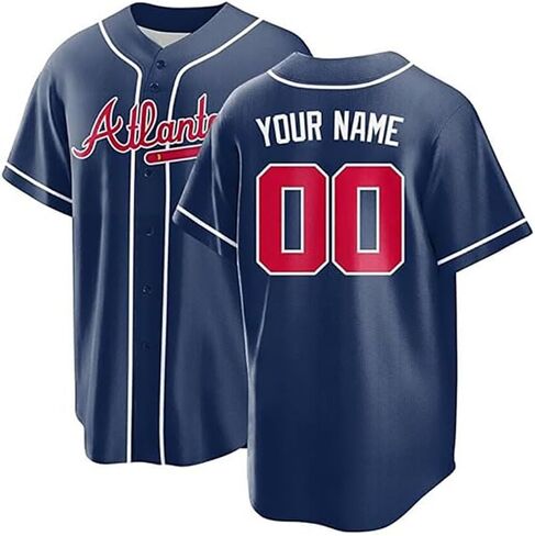 Personalized Custom Pinstripe Baseball Jersey, Custom Name Number, White for Men Women Kids in Kuwait