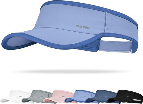 Sukeen Sports قبعة واقية من الشمس للرجال والنساء خفيفة الوزن وسريعة الجفاف مع فتحات للنظارات الشمسية، قناع رياضي للجولف والتنس in Kuwait