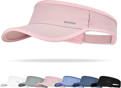 Sukeen Sports قبعة واقية من الشمس للرجال والنساء خفيفة الوزن وسريعة الجفاف مع فتحات للنظارات الشمسية، قناع رياضي للجولف والتنس in Kuwait