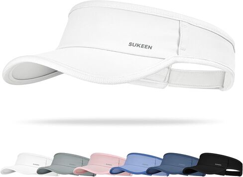 Sukeen Sports قبعة واقية من الشمس للرجال والنساء خفيفة الوزن وسريعة الجفاف مع فتحات للنظارات الشمسية، قناع رياضي للجولف والتنس in Kuwait