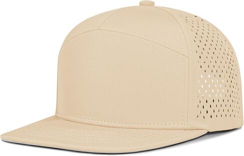 4 مقاسات شاملة قبعة سائق الشاحنة ذات الحافة المسطحة للرجال والنساء، 7 لوحات Snapback للجري in Kuwait