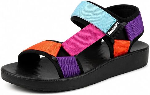 Women's Adjustable Strap Sport Sandals, Comfortable Lightweight Athletic Walking Sandals with Non-Slip EVA Sole, Arch Support Open Toe Summer Sandals for Beach Hiking Travel Indoor Outdoor Use in Saudi Arabia