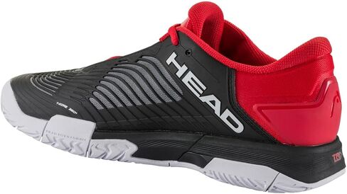 حذاء تنس رجالي من HEAD Revolt Pro 4.5، أسود/أحمر، مقاس 11 in Kuwait