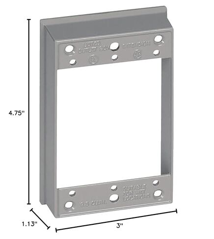 Sigma Electric, Gray Count (Pack of 1) Sigma Engineered Solutions, 14223 1-Gang Extension Ring in Saudi Arabia