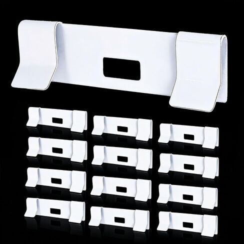 12 Pack Metal Vertical Blind Vane Savers, White Window Blind Repair Parts Replacement Slats for Fixing Vertical Window Shades Vanes in Saudi Arabia