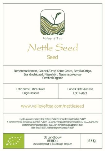 Stinging Nettle Seed Organic Quality - Urtica Dioica Seeds - 200g in Kuwait