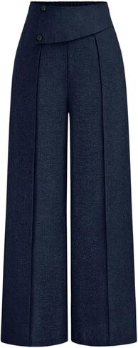 SOLY HUX Women's Plus Size Spring Elastic High Waisted Dress Pants Business Casual Work Office Trousers in Kuwait