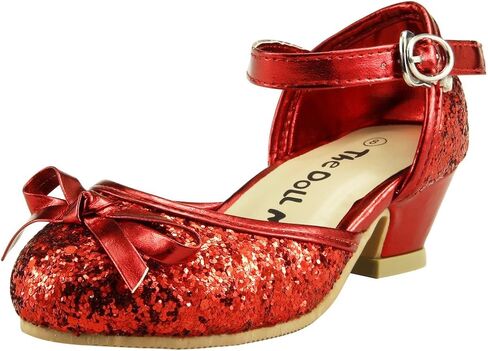 The Doll Maker Girl's Glitter Pump for Toddler/Little Kid/Big Kid Dress Shoes in Saudi Arabia