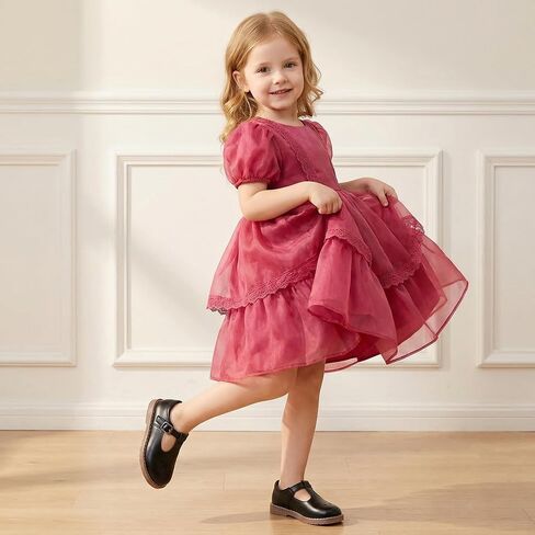 shoeslocker Toddler Girl Mary Jane Dress Shoes - Ballet Flats for Easter Party School Shoes in Saudi Arabia
