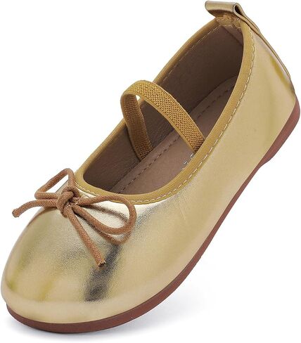 Toddler Girls Dress Shoes Mary Jane Flats School Uniform Oxfords Wedding Party Bow Flower Shoes Comfort Loafers in Kuwait