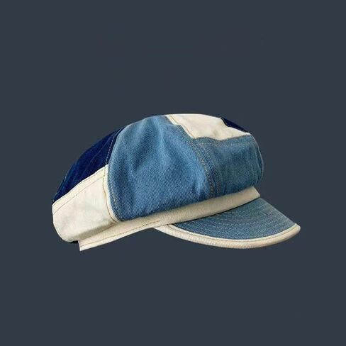 Women Denim Newsboy Cap 8 Panel Ivy Newsboy Paperboy Gatsby Cabbie Painter Hat in Saudi Arabia