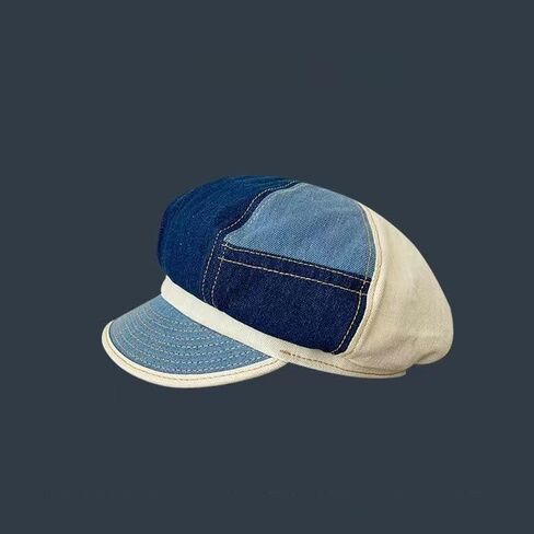 Women Denim Newsboy Cap 8 Panel Ivy Newsboy Paperboy Gatsby Cabbie Painter Hat in Saudi Arabia