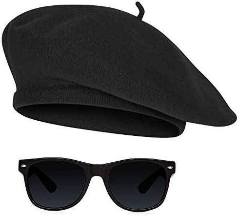 Gravity Trading 1950s Beatnik Hipster Combo Kit Beret and Sunglass in Saudi Arabia