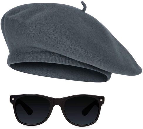 Gravity Trading 1950s Beatnik Hipster Combo Kit Beret and Sunglass in Saudi Arabia