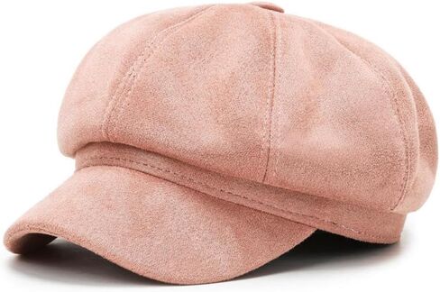 Adjustable Solid Color Octagonal Beret Hat for Women Vintage Casual Style Lightweight Newsboy Cap Silver in Kuwait