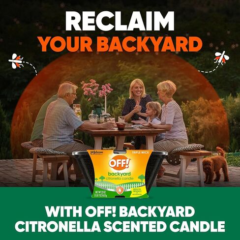 دلو SC Johnson Off 3 Wick Citronella، 23 أونصة، عبوة من قطعة واحدة in Kuwait