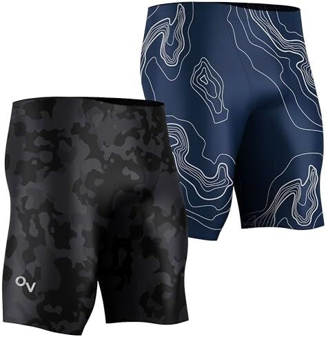 Onvous Men's Swim Jammers Bundle | Camo + Watermans | Men's Jammers for Swimming | Size 36 in Saudi Arabia