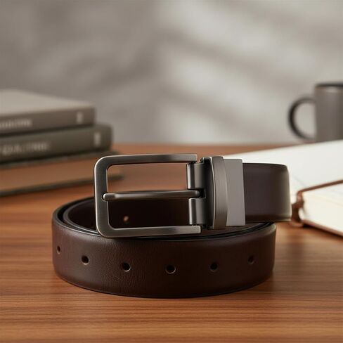 Gray Alloy Clamp Belt Buckle Belt Strap Replacement Buckles Reversible Belt Buckle Men Accessories in Saudi Arabia