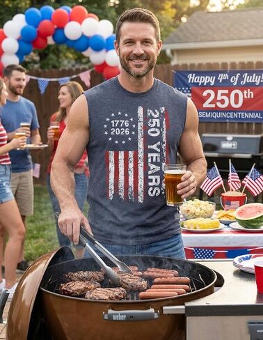 America 250 Years Anniversary 4th of July Shirts Mens Tank Top 1776 Sleeveless American Flag Shirt in Saudi Arabia
