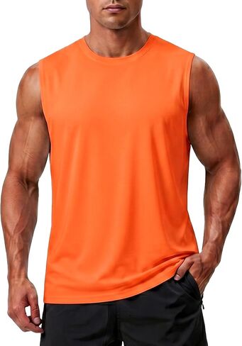 meioro Men's Workout Sleeveless Shirts Quick Dry Tank Tops for Men Wide Shoulder Summer Sport Athletic Gym Muscle Tee Shirt in Saudi Arabia