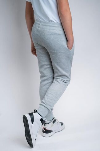 MONEY JONES ESSENTIALS Boys Sweatpants 3 Pack – Fleece Joggers with Drawstring & Pockets, Slim Fit - Order One Size Up for A Relaxed Fit - Medium, Burgundy, Grey, Navy in Saudi Arabia