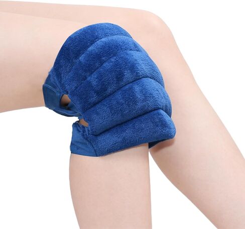 Microwave Heating Pad for Knees, Microwavable Heated Knee Wrap for Knee Pain, Arthritis & Joint Stiff,Cramps, Joint, Heating Pad Microwavable Warm Compression, Gift for Women, Men (Navy Blue) in Saudi Arabia