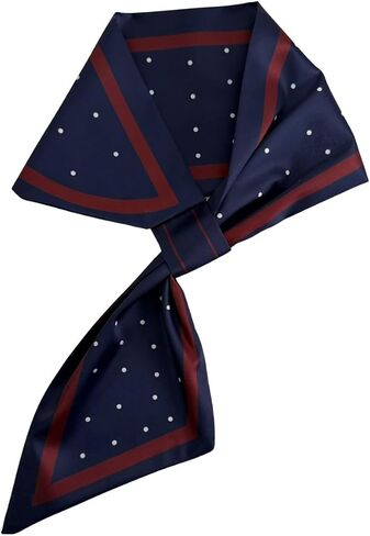 Skinny Silk Scarf for Women, Satin Narrow Long Neckerchief with Easy Pull Through Design, French Style in Saudi Arabia