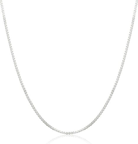 DSS 925 Sterling Silver Necklace for Women, Lobster Claw Clasps, Sterling Silver Chain, Italian Jewelry for WomeN - Made in Italy in Kuwait