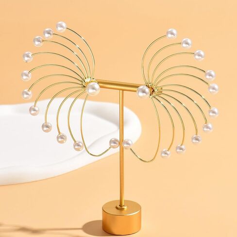 Elegant Fan Pearl Beaded Ear Cuff for Women Statement Vintage Layered Pearl Earrings Curved Wrap Earrings Gifts in Kuwait