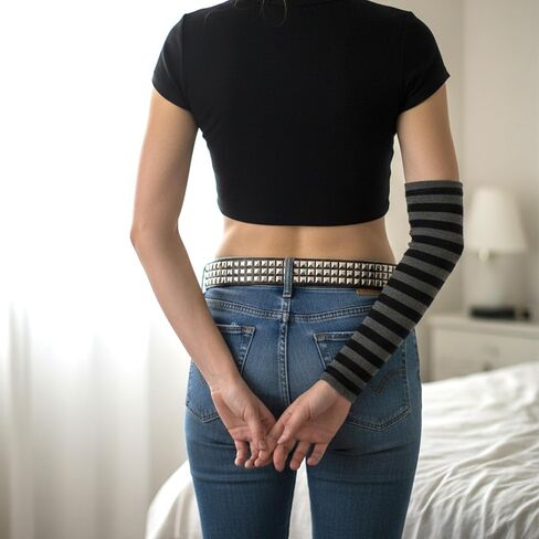 1 Pc Metal Punk Rock Rivet Studded Belt, Black Studded Leather Belt Bright Punk Rock Accessories For Women Men in Kuwait