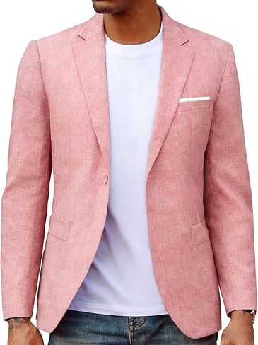 Mens Casual Blazer Slim Fit Black Jacket Lightweight Sport Coat for Business Formal Party in Kuwait
