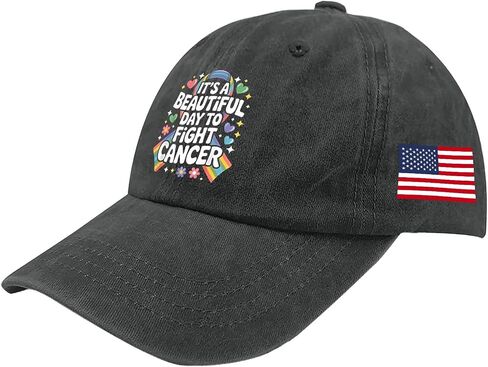 It's A Beautiful Day to Fight Cancer Hats for Her Vintage Washed Distressed in Kuwait