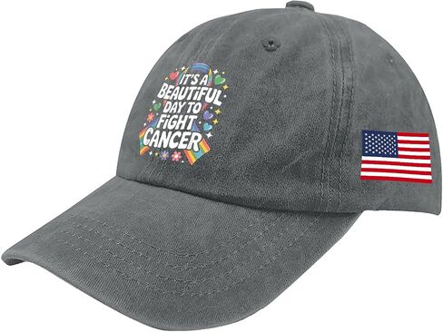 It's A Beautiful Day to Fight Cancer Hats for Her Vintage Washed Distressed in Kuwait