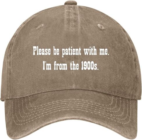 Please Be-Patient with-Me 1900s Hats for Mens Soft Washed Distressed Baseball in Kuwait