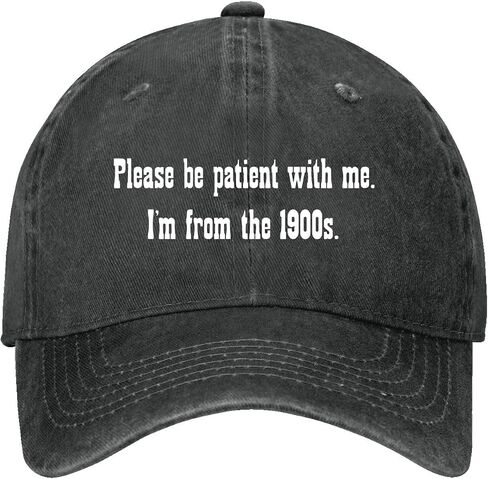 Please Be-Patient with-Me 1900s Hats for Mens Soft Washed Distressed Baseball in Kuwait