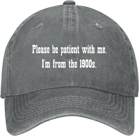 Please Be-Patient with-Me 1900s Hats for Mens Soft Washed Distressed Baseball in Kuwait