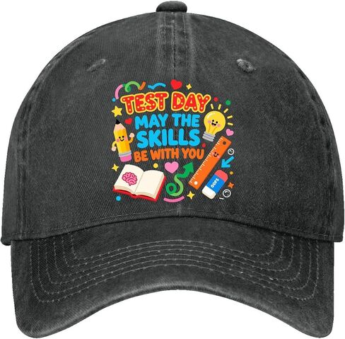 Test-Day May The Skills Be with You Hat for Men Trendy Washed Distressed in Kuwait