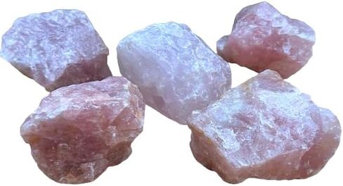 Large Rose Quartz Rough Natural Stones, 2.5-4" Raw Rose Quartz, Pink Quartz, Love stone, Healing Crystals, 0.25-2 lb in Kuwait