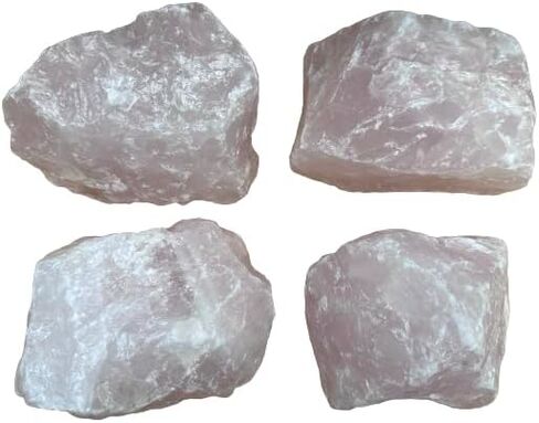 Large Rose Quartz Rough Natural Stones, 2.5-4" Raw Rose Quartz, Pink Quartz, Love stone, Healing Crystals, 0.25-2 lb in Kuwait