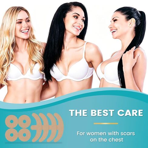 Silicone Scar Sheets for Breast 8 Pack Medical Grade Silicone Scar Tape Reusable Waterproof Breathable Strips for Post-Surgery Scar Care in Kuwait