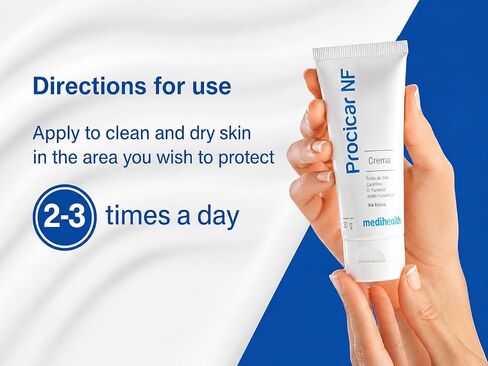 Procicar NF Scar Cream Original – Zinc Oxide, Calamine, D-Panthenol & Hyaluronic Acid Formula – Scar Care, Wound Healing Process, Pruritus Relief, Hyperpigmentation, UV Protection – 60g / 2.1 oz in Kuwait